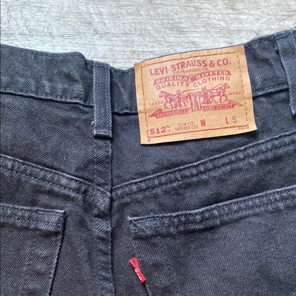 Vintage Levi’s 512 Black Jeans | Size 9SHT | Straight Leg | Classic Fit - Picture 10 of 10